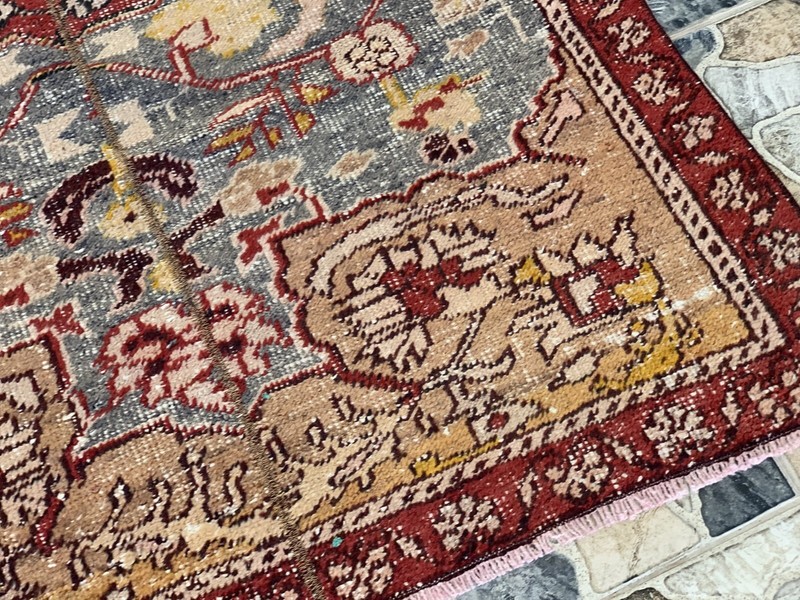 Vintage Armenian Tribal Rug | 3x6 ft | Antique Kurdish Wool Handmade Area Rug gallery