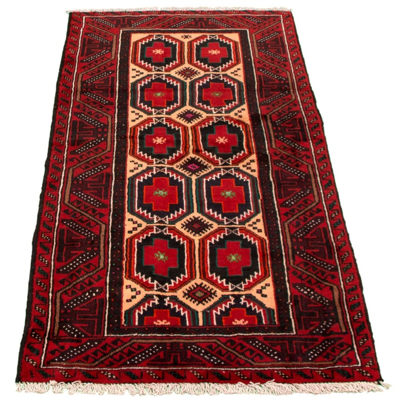 Vintage 3'1" x 6'3" Traditional Hand Knotted Vegetable Dye Wool Area Rug gallery