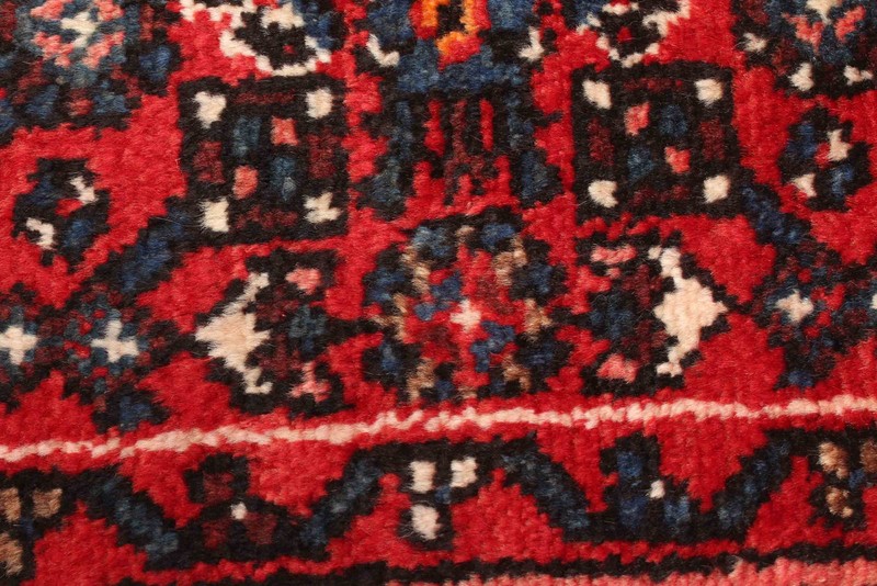 Vintage Hand-knotted Runner Rug 3'5" x 8'2" Traditional Oriental Wool Carpet gallery
