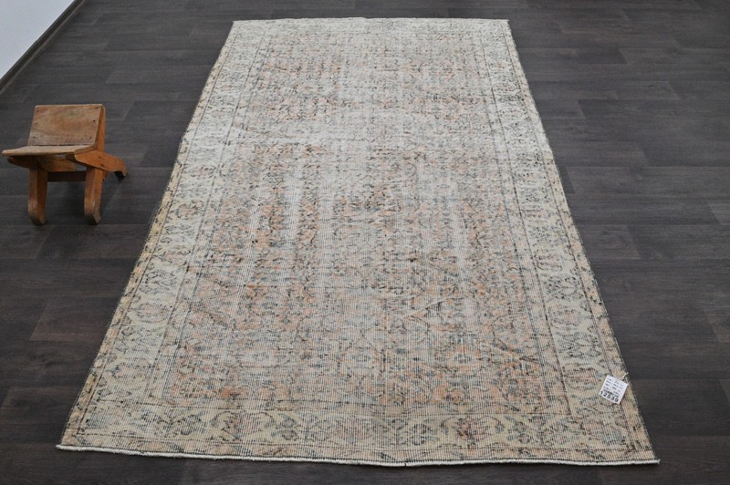 Oushak Turkish Vintage Rug 5x8 Kilim Rug Anatolian Handmade Boho Decor ORANGE gallery