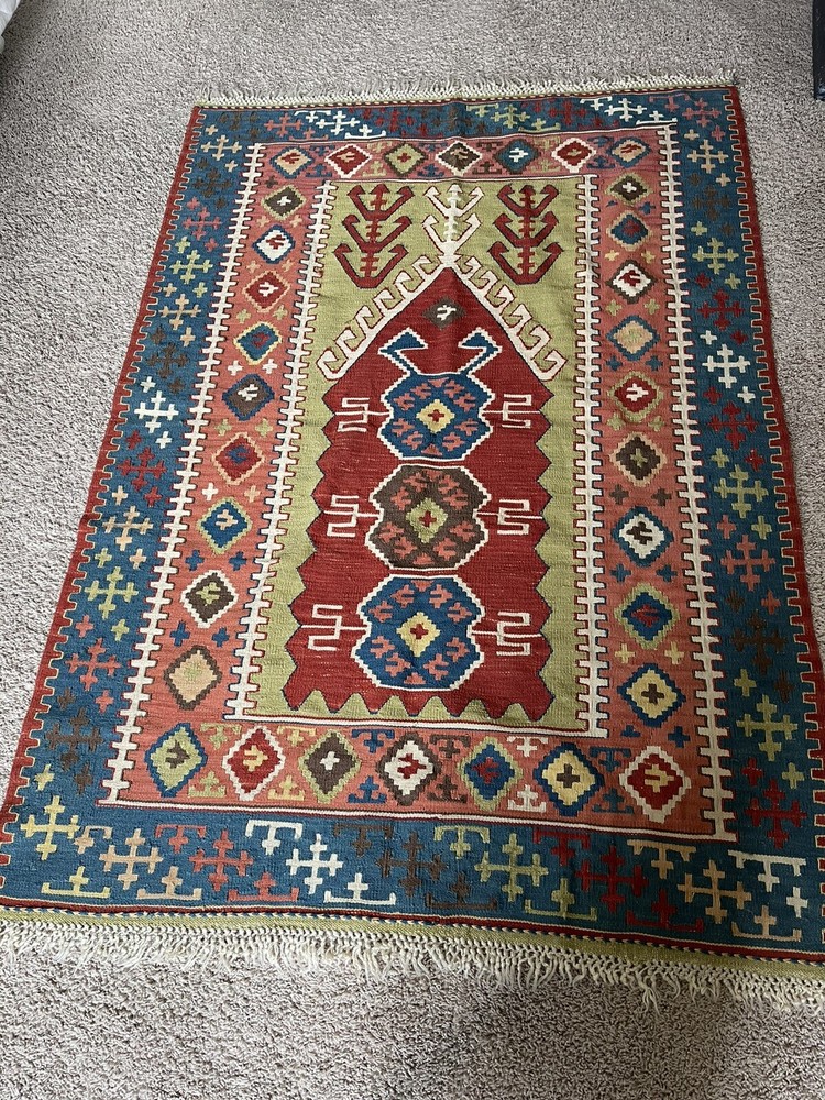 Vintage Kilim Rug from Turkiye 48 x 180 inch