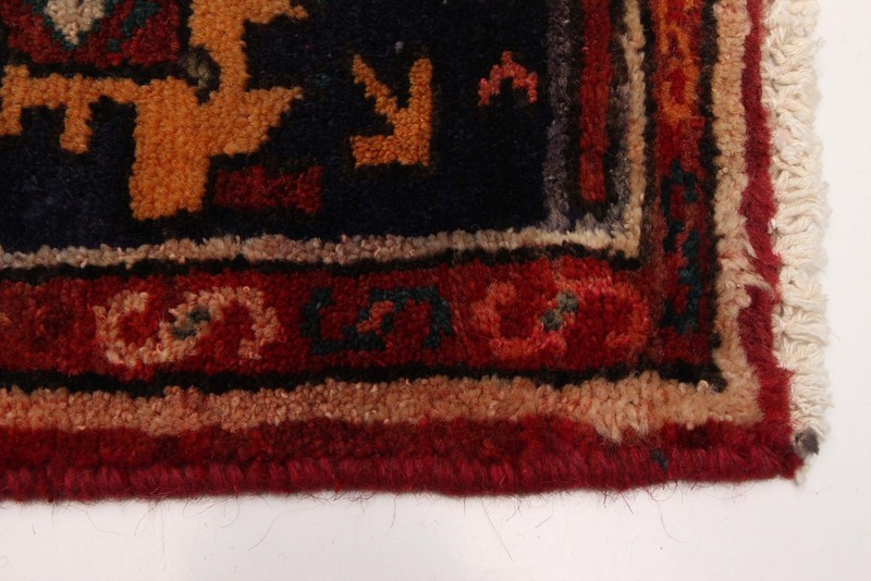 Vintage Hand-knotted Runner Rug 3'4" x 9'5" Traditional Oriental Wool Carpet gallery
