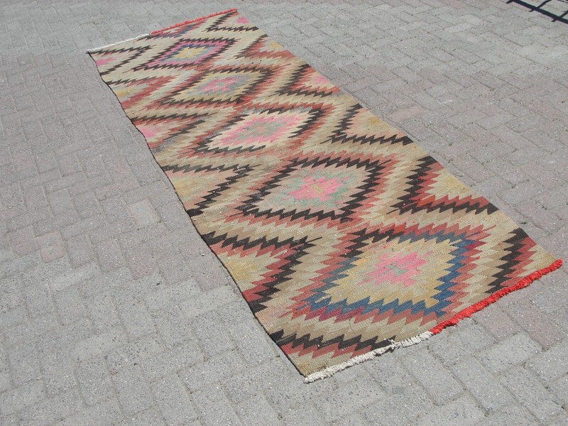 3x10 Turkish Kilim Rug Runner – Handmade Runner Rugs for Hallway gallery