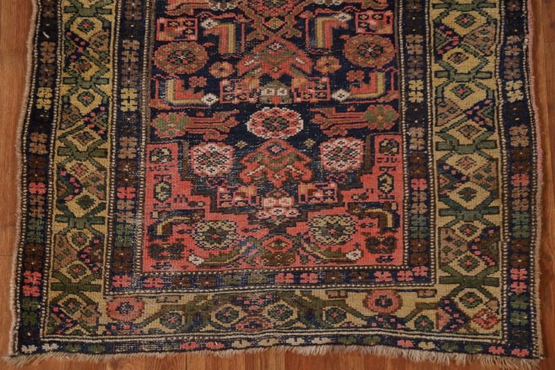 Antique Pre-1900 Heriz Bakhshayesh Handmade Long Runner Rug 3'x15' Hallway Rug gallery