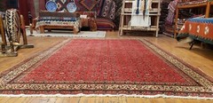 Stunning 1930’s Antique Natural Dye,Wool Pile Legendary Hereke Rug 6x9ft