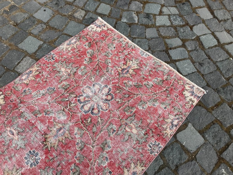 Bohemian Runner Rug, Turkish Vintage Rug, Handmade Wool Rug, 2,5 x 5,3 ft gallery
