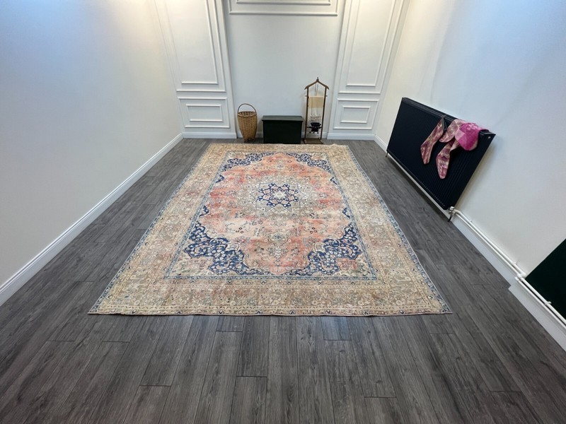 Oversize Rug, Large Persian Rug, Antique Rug, Handmade Rug, Wool 9.5 x 12.2 ft gallery