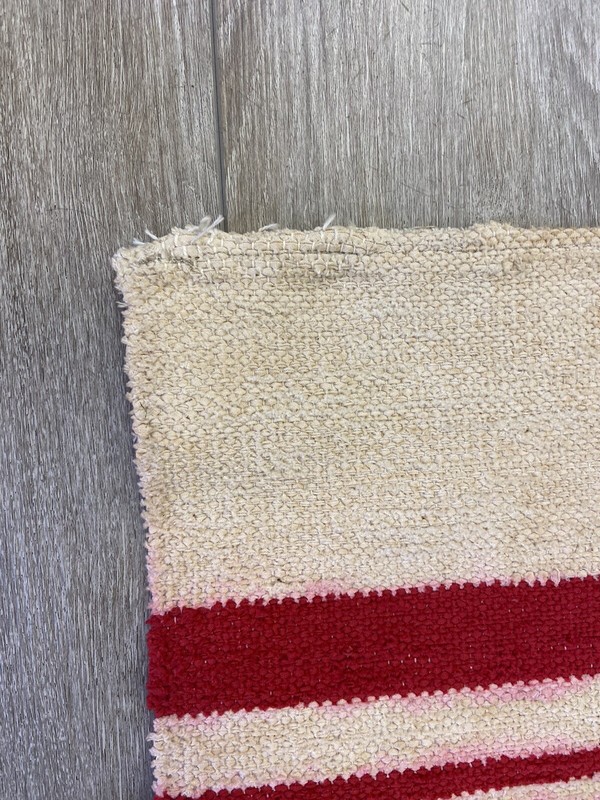 Vintage 1950s MCM Wool Wall Rug Textile Art Salme Tervonen Handmade Finland Xmas gallery