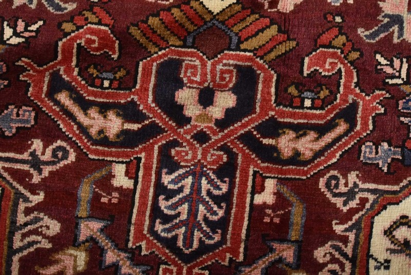 Vintage Tribal Rug 7’7” x 11′ Red Wool Traditional Hand-Knotted Oriental Carpet gallery