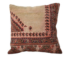 Antique Pillow Cover Sofa Rug 16” x 16” Made of Antique Cushion Cover Carpet