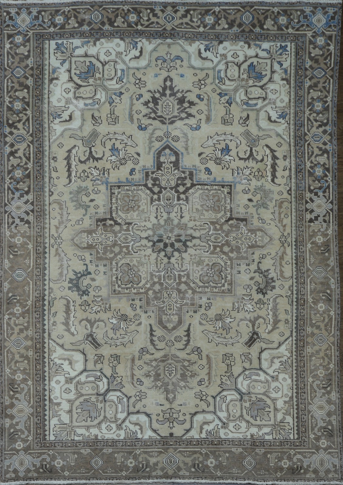 Vintage Geometric Muted Area Rug 8x11 Ft Handmade Traditional Wool Carpet gallery