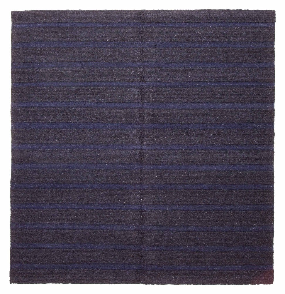 Vintage Hand Woven Area Rug 6'7" x 6'8" Traditional Wool Oriental Carpet