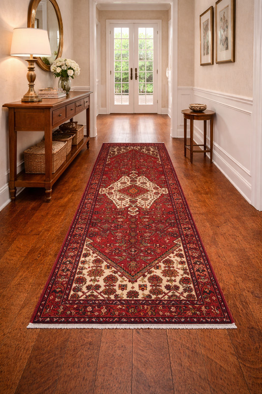 Handmade Vintage Oriental Runner Rug Tribal Design Hallway Carpet 3'6X9'7 ft gallery