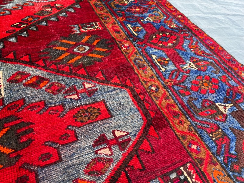 4'2 x 6'9 ft Vintage Turkish-Inspired Medallion Design Soft Wool Rug Bedroom Rug gallery