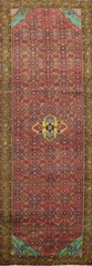 Vintage Wool Traditional 14′ Runner Rug Geometric Handmade 3×14 for Hallway