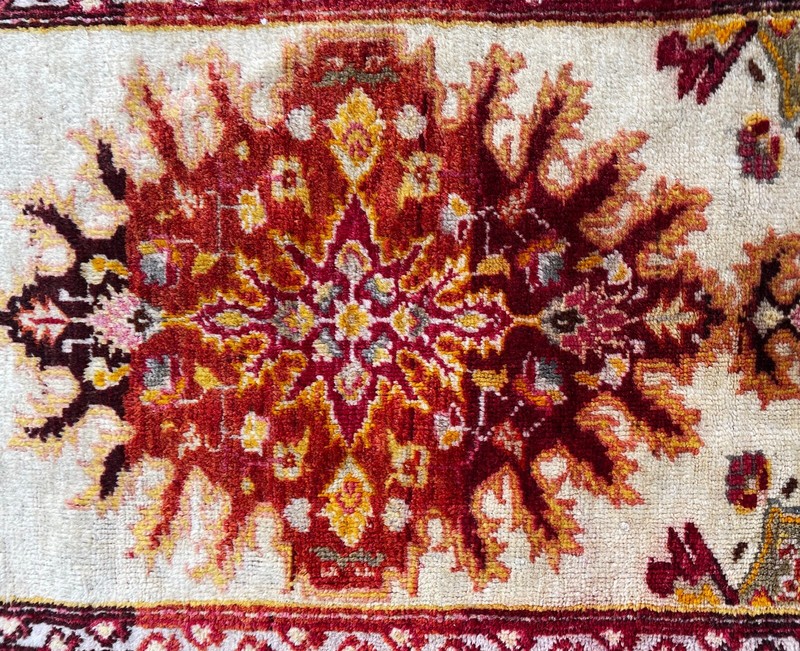 Antique Yastik Turkish Anatolian Rug, The Sun 1'8" x 2'10" . #17441 gallery