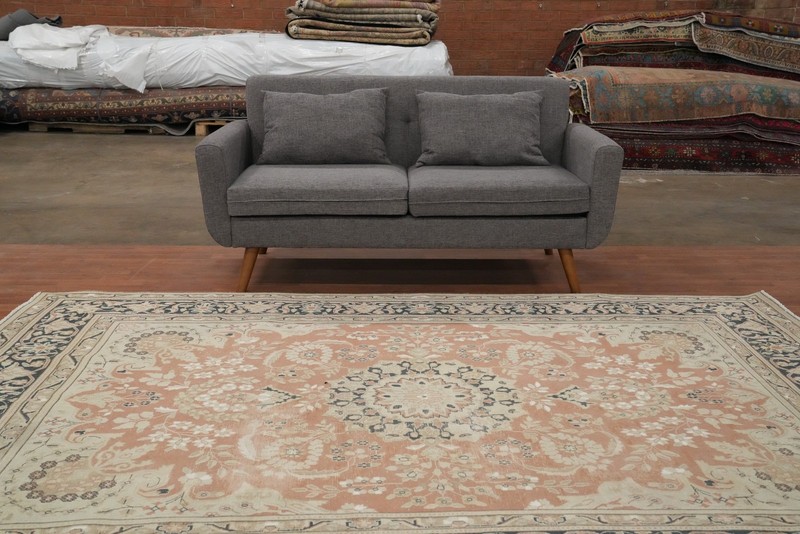 Vegetable Dye Muted Rust Wool Hand-knotted Living Room Area Rug 7x10 Carpet gallery