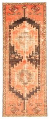 Vintage Hand-knotted Runner Rug 2’8″ x 7’0″ Traditional Oriental Wool Carpet