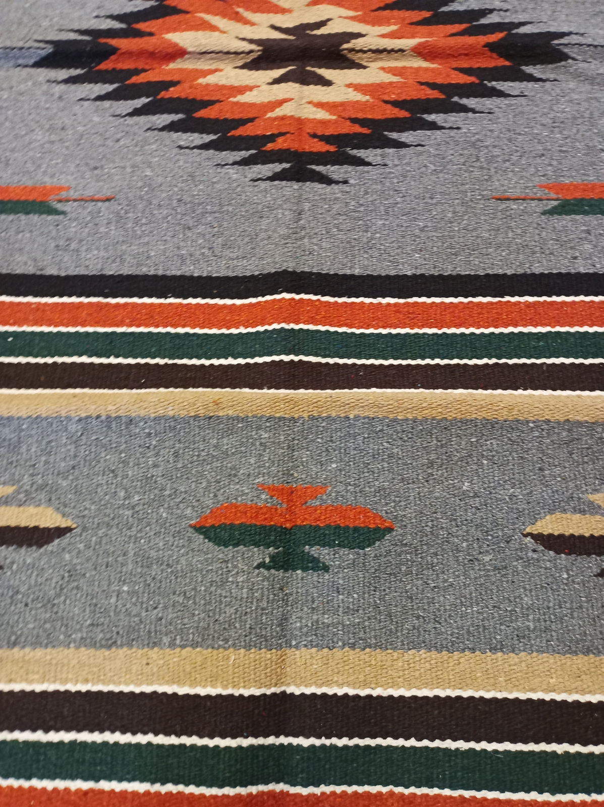 Handwoven Southwest Design Acrylic Rug; 32"x64" gallery