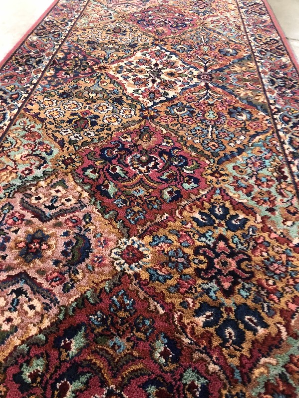 KARASTAN RUNNER ~ MultiColor Panel Kirman KARASTAN 717 Rug Size 2.10x15 gallery