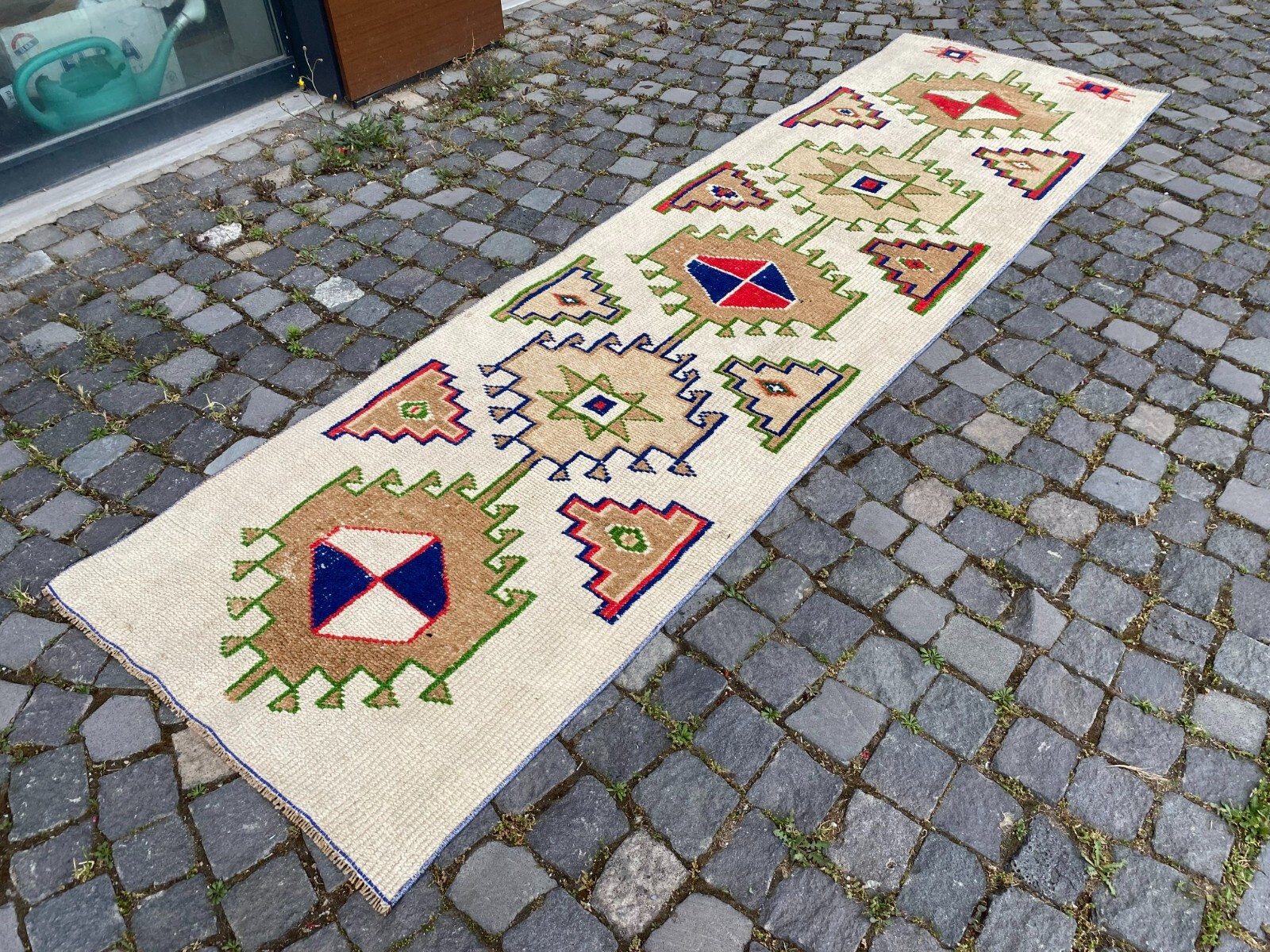 Bohemian rugs, Runner rug, Handmade, Turkish rug, Vintage, Wool | 2,7 x 9,9 ft gallery