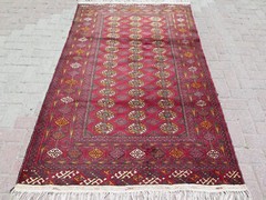 Dark Red Vintage Turkish Classical Carpet, Large Handwoven Wool Kelim 50″x80″