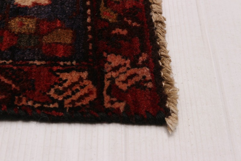 3'5" x 9'4" Vintage Hand-knotted Runner Rug Traditional Oriental Wool Carpet gallery