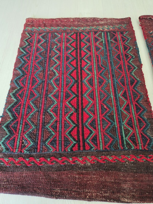 Antique Cicim Pillows, Anatolian Rug, Hand Woven Pillow Cover, Home Decor, Wool gallery