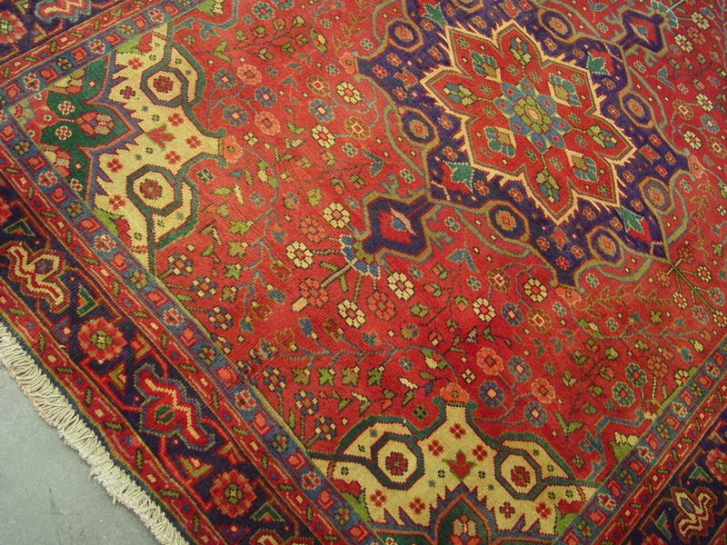 ANTIQUE Ca 1940 ESTATE RUG HERIZ (KAZAK) 5x6 SERAPI -1358 gallery