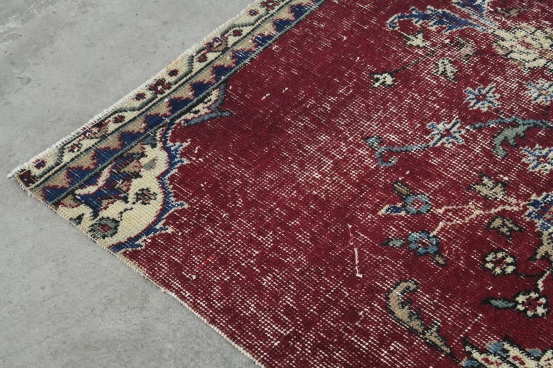 4x12 runner rug, handmade vintage turkish rug runner, long oushak rug,688 gallery