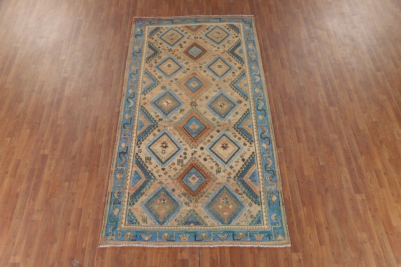 Geometric Wool Vintage Handmade Rug 5x10 Tribal Living Room Traditional Carpet gallery