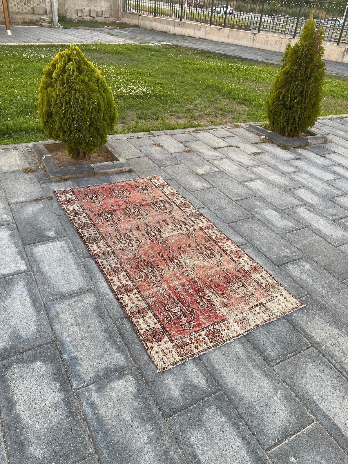 3.4x6.5 Medium Vintage Persian Wool Rug gallery