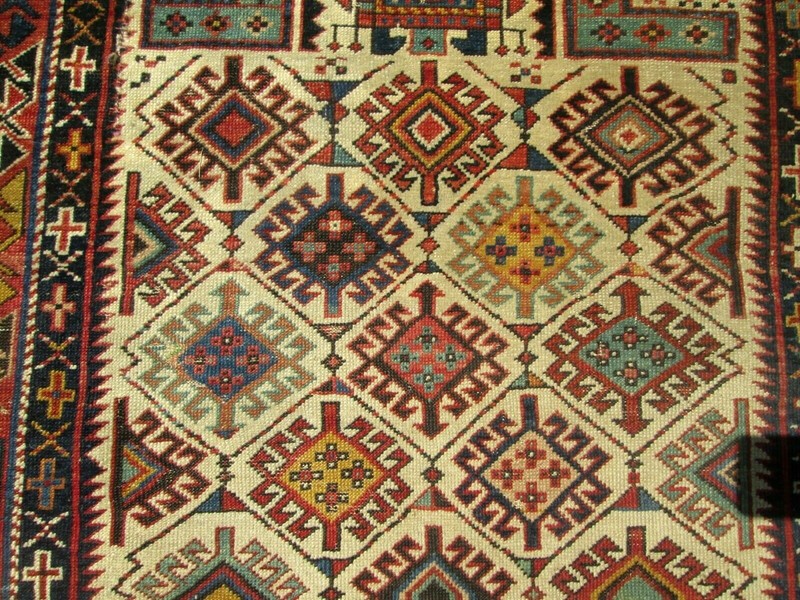 ANTIQUE CAUCASIAN SHIRVAN PRAYER RUG CIRCA 1870's. VERY FINELY WOVEN COLLECTIBLE gallery