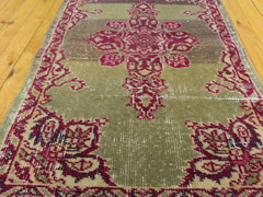 Beautiful Antique Cr1900-1939s Natural Dyes Turkish Ushak Rug 1’8”x 3’