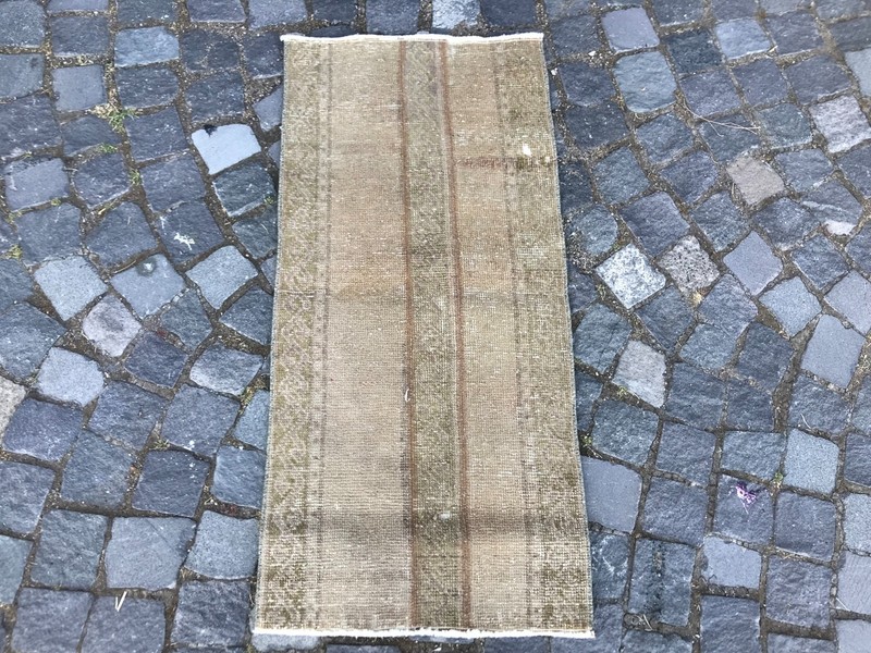 Handmade Wool Rug, Bohemian Area Rug, Turkish Vintage Rug, Home Decor, 1,7x3,6ft gallery