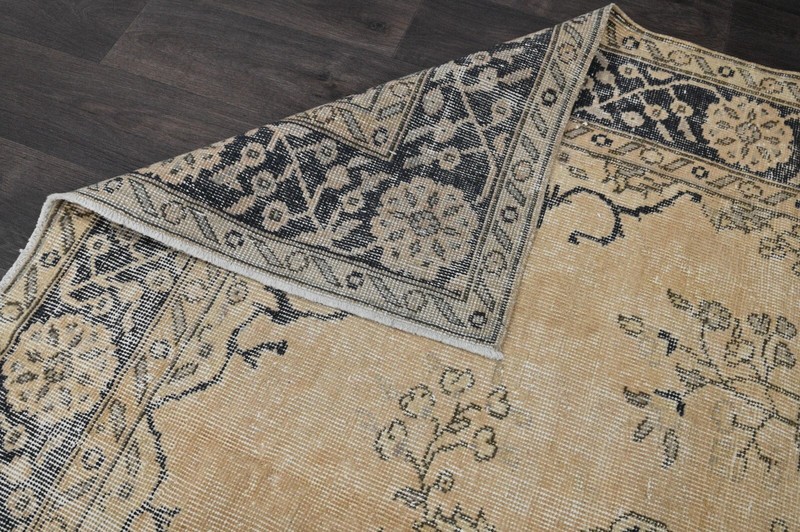 Oushak Turkish Vintage Rug 5x9 Kilim Rug Anatolian Handmade Boho Decor BEIGE gallery