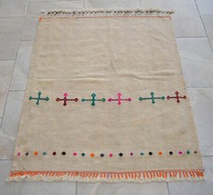 Handmade Priest Apron, 3×4 Rug Turkish Kilim Rug Antique Rug, Actual: 35″ x 42″