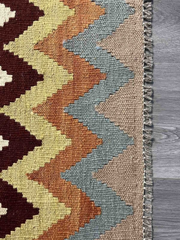 Vintage Kilim Traditional Hand Made Oriental Wool Kilim 5ftx3.2ft 154cmx103cm gallery