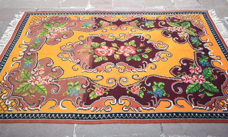 Vintage Caucasian Rug 64'' x 98'' Home Decor Rug Rare Colors Karabakh Wool Rug gallery