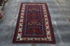 Afghan Handmade Taimani carpet Rug 6’5 x 3’10 ft