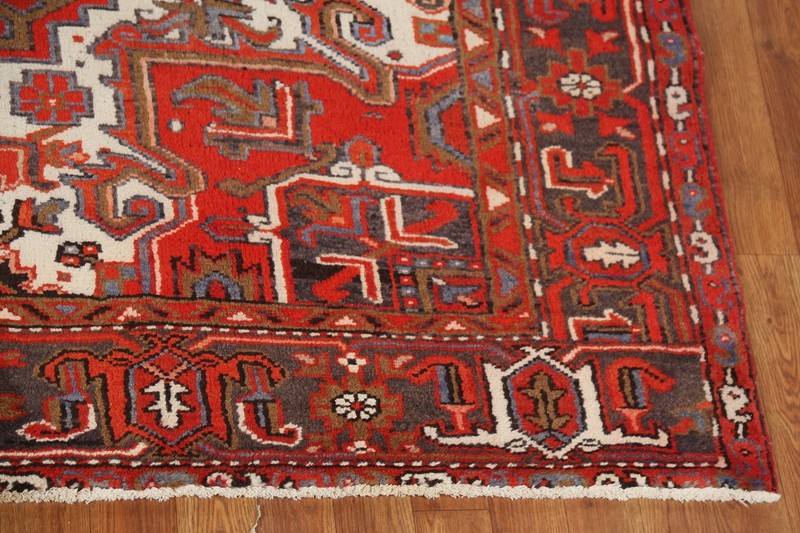 Traditional Red Area Rug 7x10 Ft Hand-Knotted Oriental Wool Carpet Medallion Rug gallery