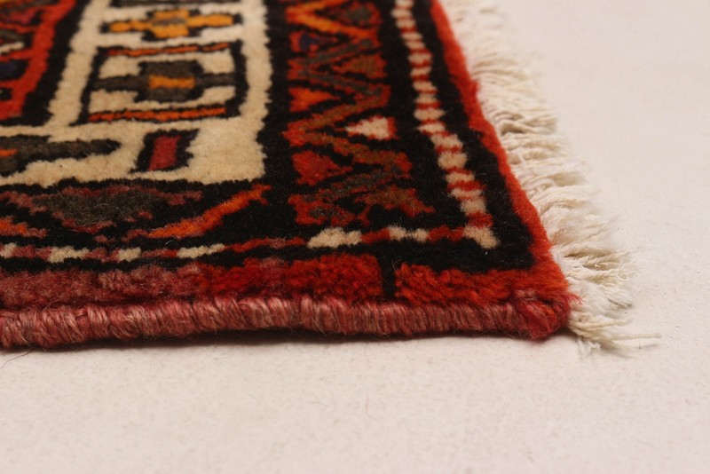 3'8" x 12'7" Vintage Hand-knotted Runner Rug Traditional Oriental Wool Carpet gallery