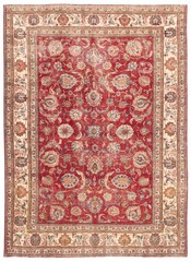 Vintage Hand-Knotted Carpet 8’4″ x 11’5″ Traditional Oriental Wool Area Rug