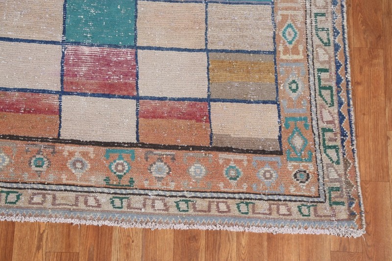 Antique Gabbeh Checked Traditional Area Rug 5x8 Wool Hand-knotted Foyer Carpet gallery