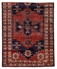 Traditional Vintage Hand-Knotted Area Rug 5’1″ x 6’4″ Oriental Wool Carpet