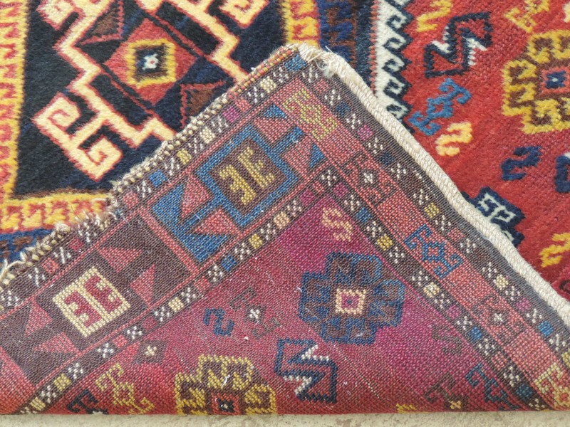 33" x 35" Antique Almost Square Caucasian Turkish Fragment gallery