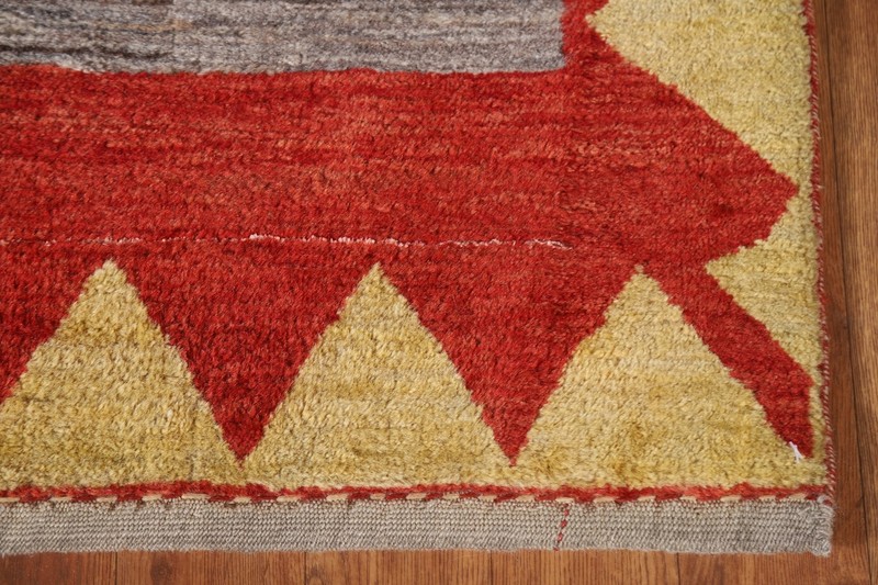 Vegetable Dye Pastel Color Gabbeh Long Runner Rug 3x19 Hand-knotted Wool Carpet gallery
