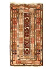 Light Brown Turkish Kazak Rug 4’5” X 8’1”