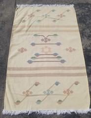 Vintage Traditional Handmade Beautiful Turkish Kilim Floor Rug Carpet 144×95 cm