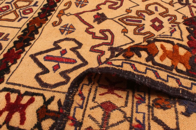 Vintage Hand Woven Area Rug 4'3" x 6'8" Traditional Wool Oriental Carpet gallery